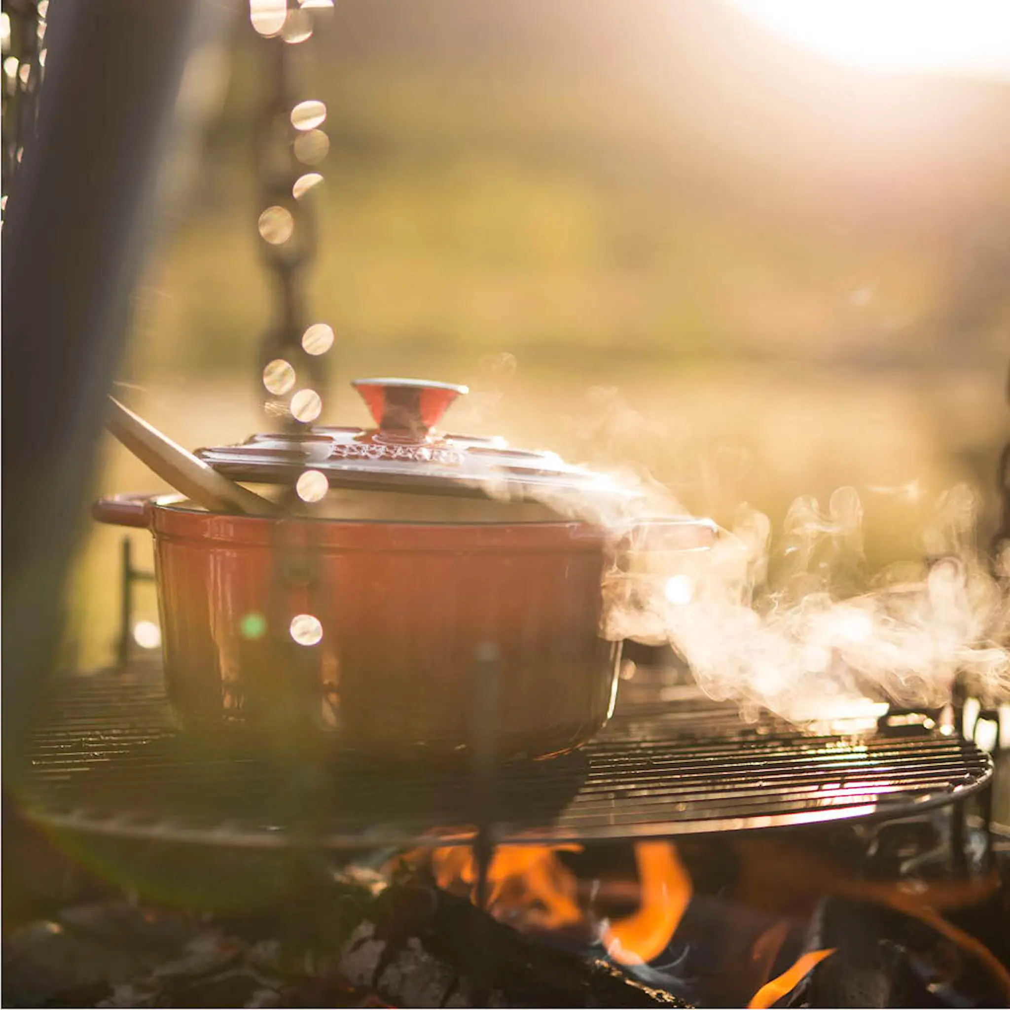 Espegard Gjutjärnsgryta 4 L röd