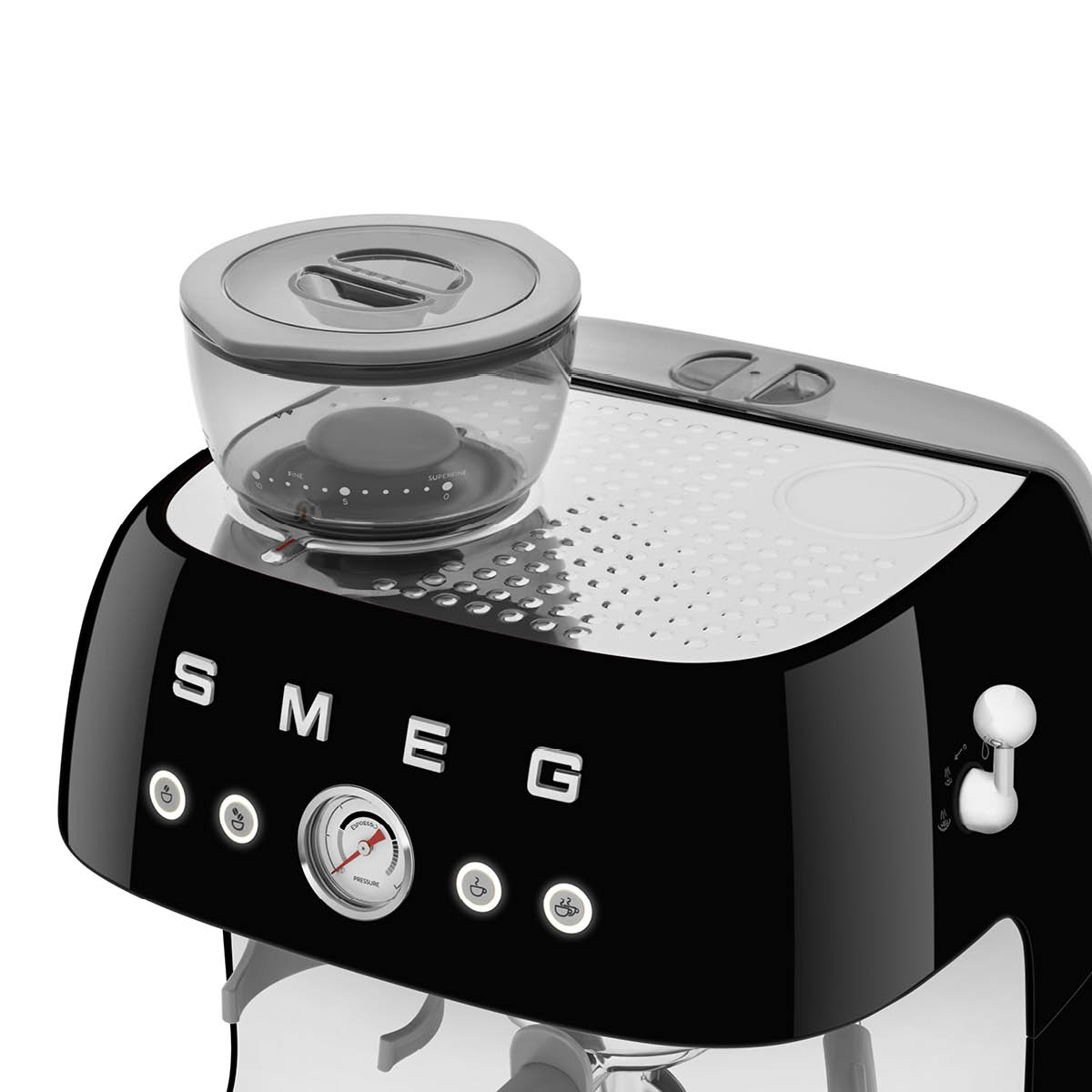 Smeg Smeg manuell espressomaskin med kvarn EGF03 svart