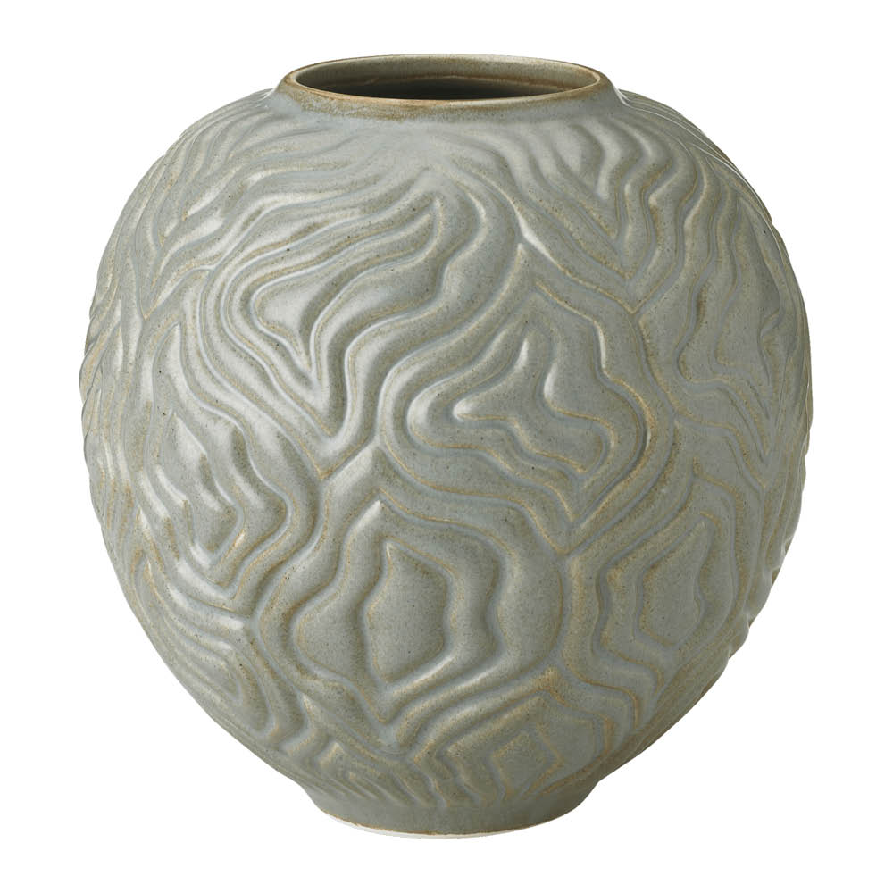 Knabstrup Keramik Solum vas 15 cm sage