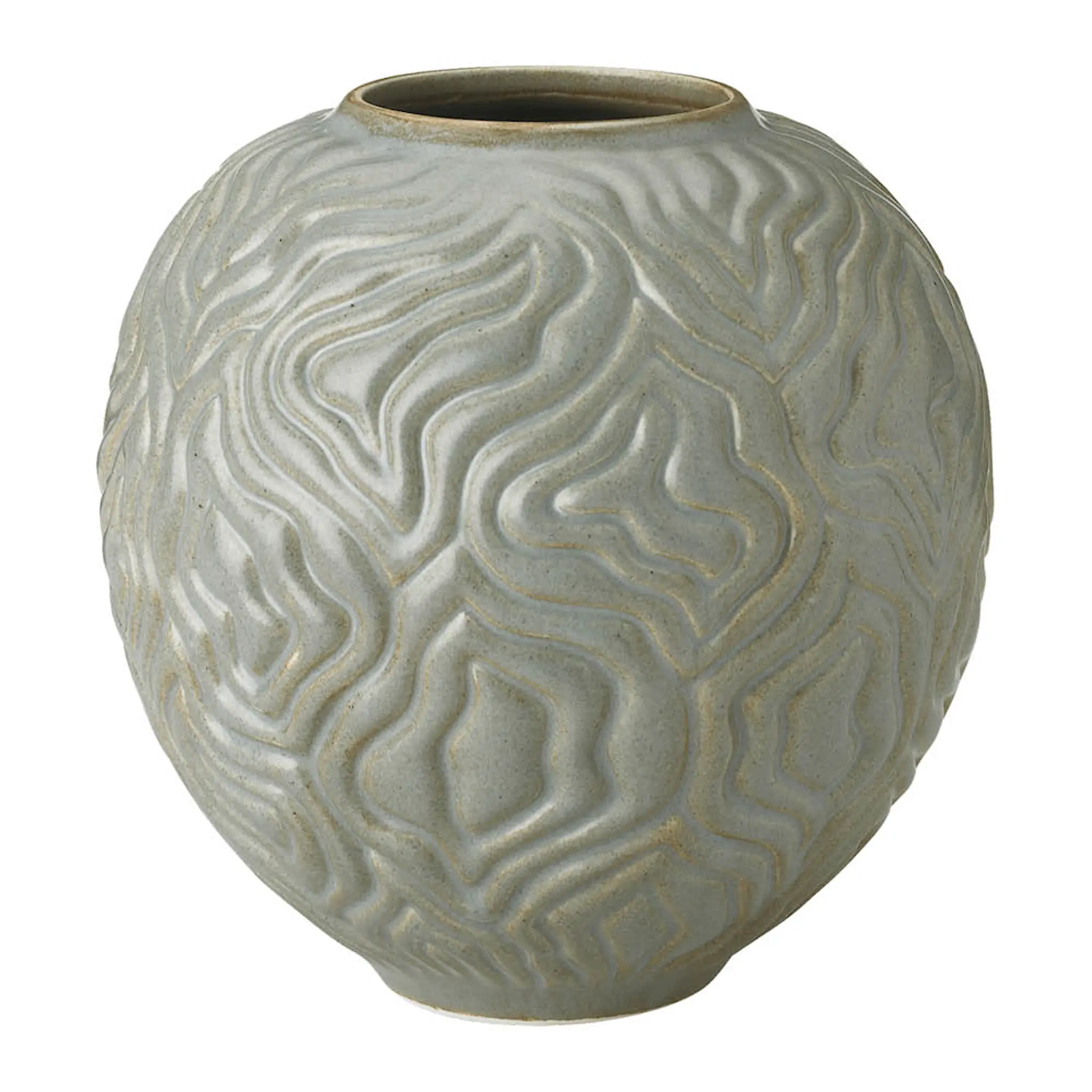 Knabstrup Keramik Solum vas 15 cm sage