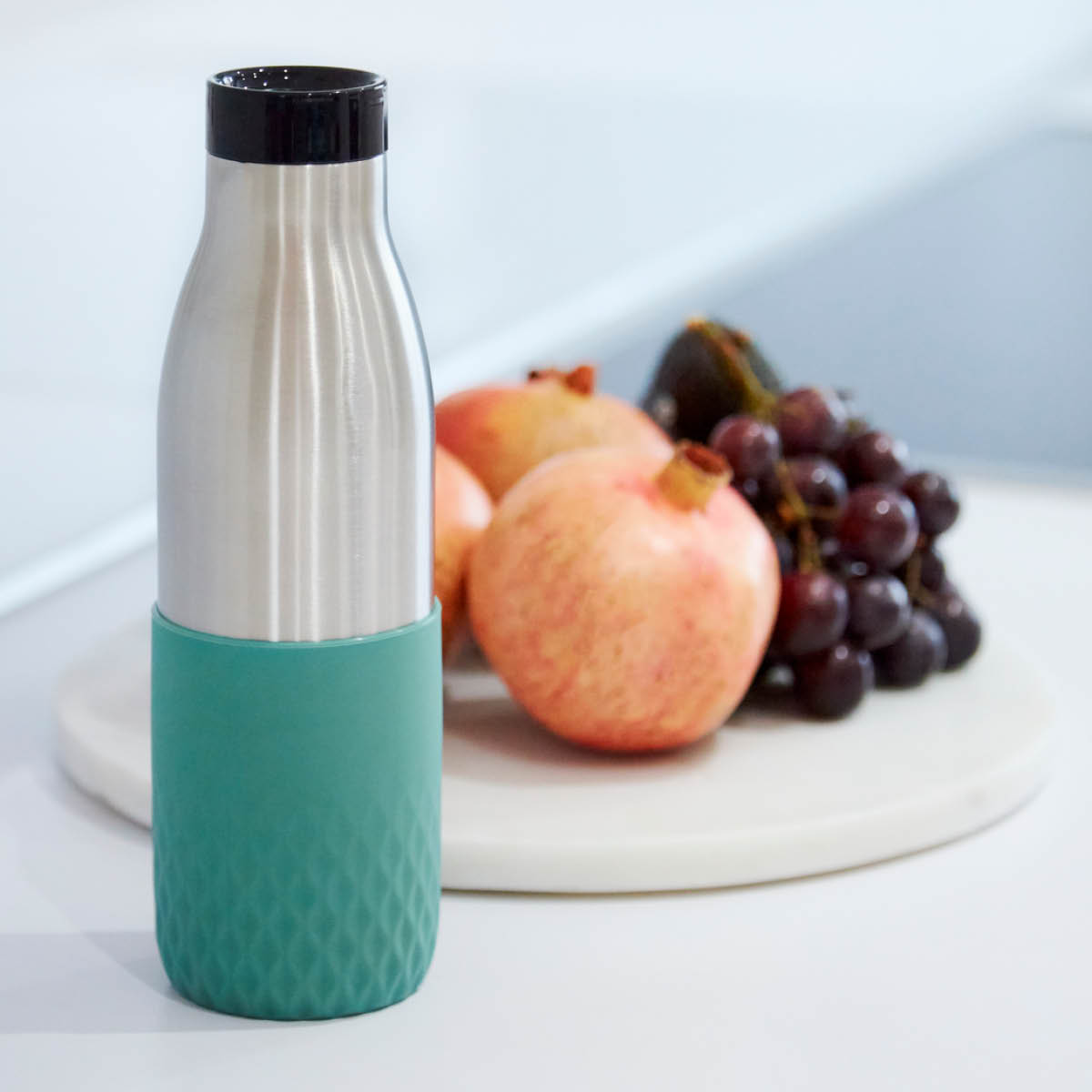 Tefal Bludrop Sleeve Juomapullo 50 cl Vihreä/Hopea