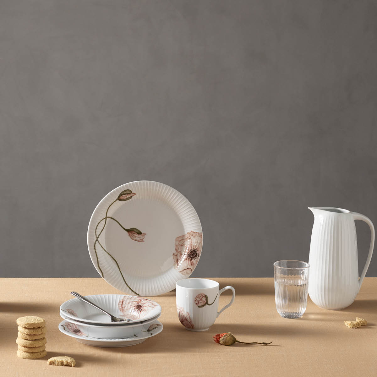 Kähler Hammershøi Poppy krus 33 cl hvit