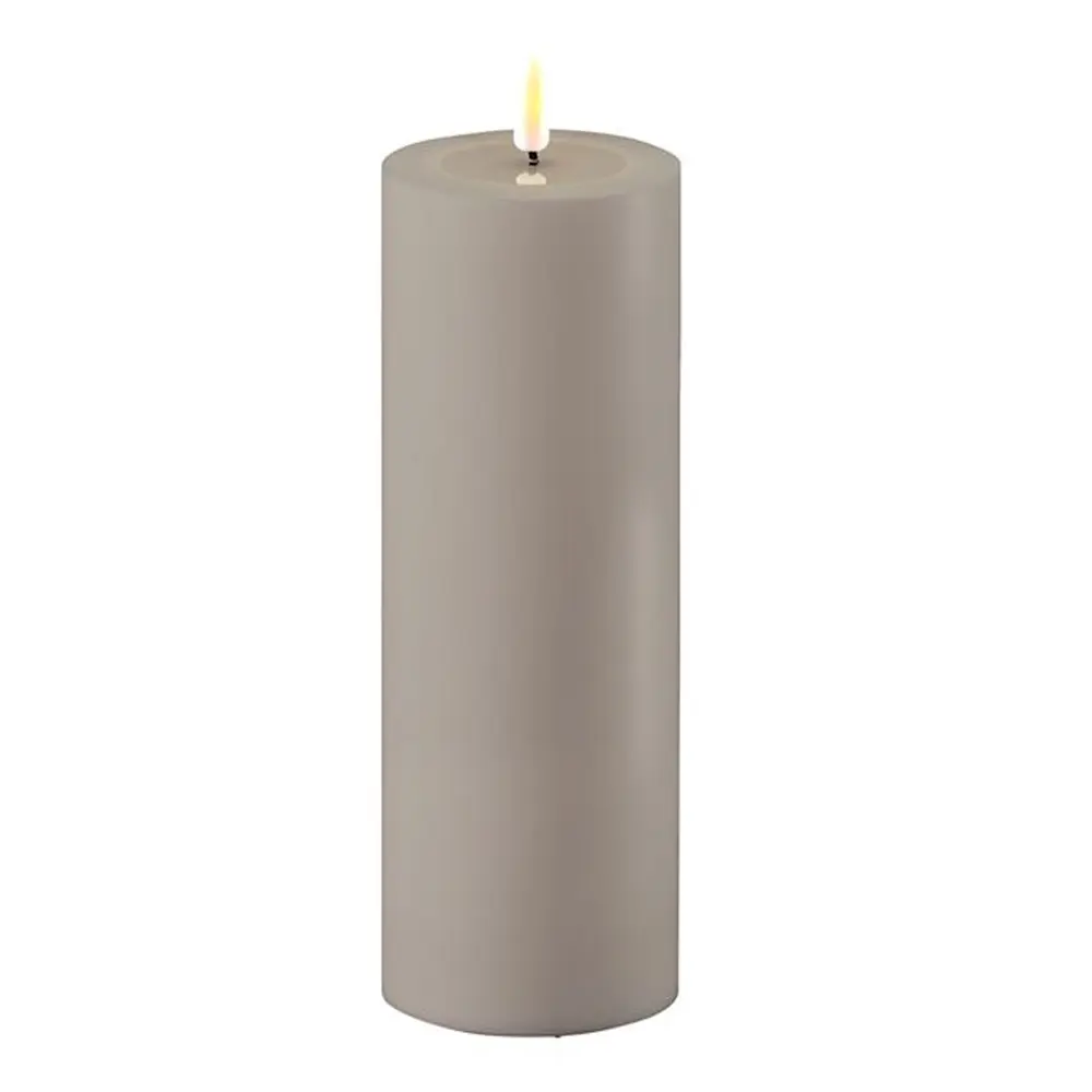 Real Flame LED Pöytäkynttilä ulkokäyttöön 7,5x20 cm Harmaa