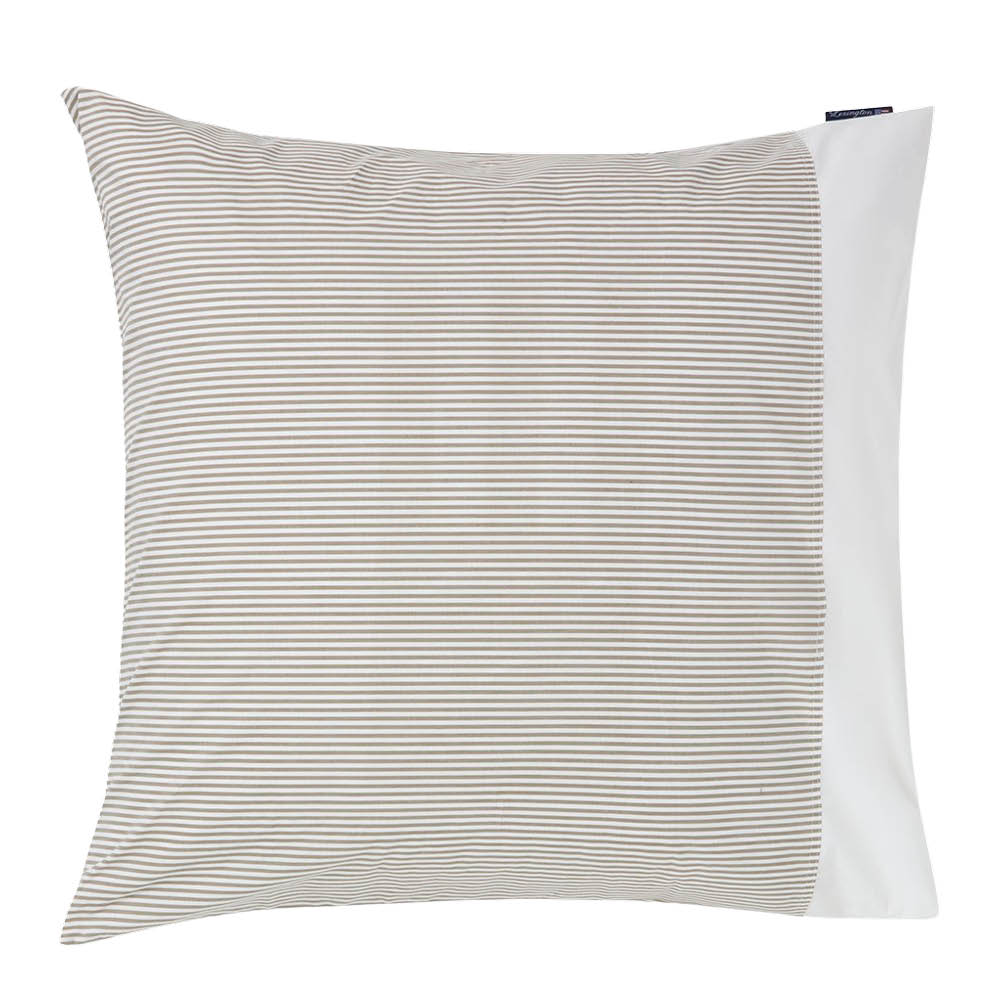 Lexington Örngott 65x65 cm bomullspercale randigt olive/white