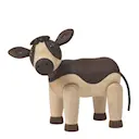 Dandy Kalv träddekoration 8,5 cm lönn