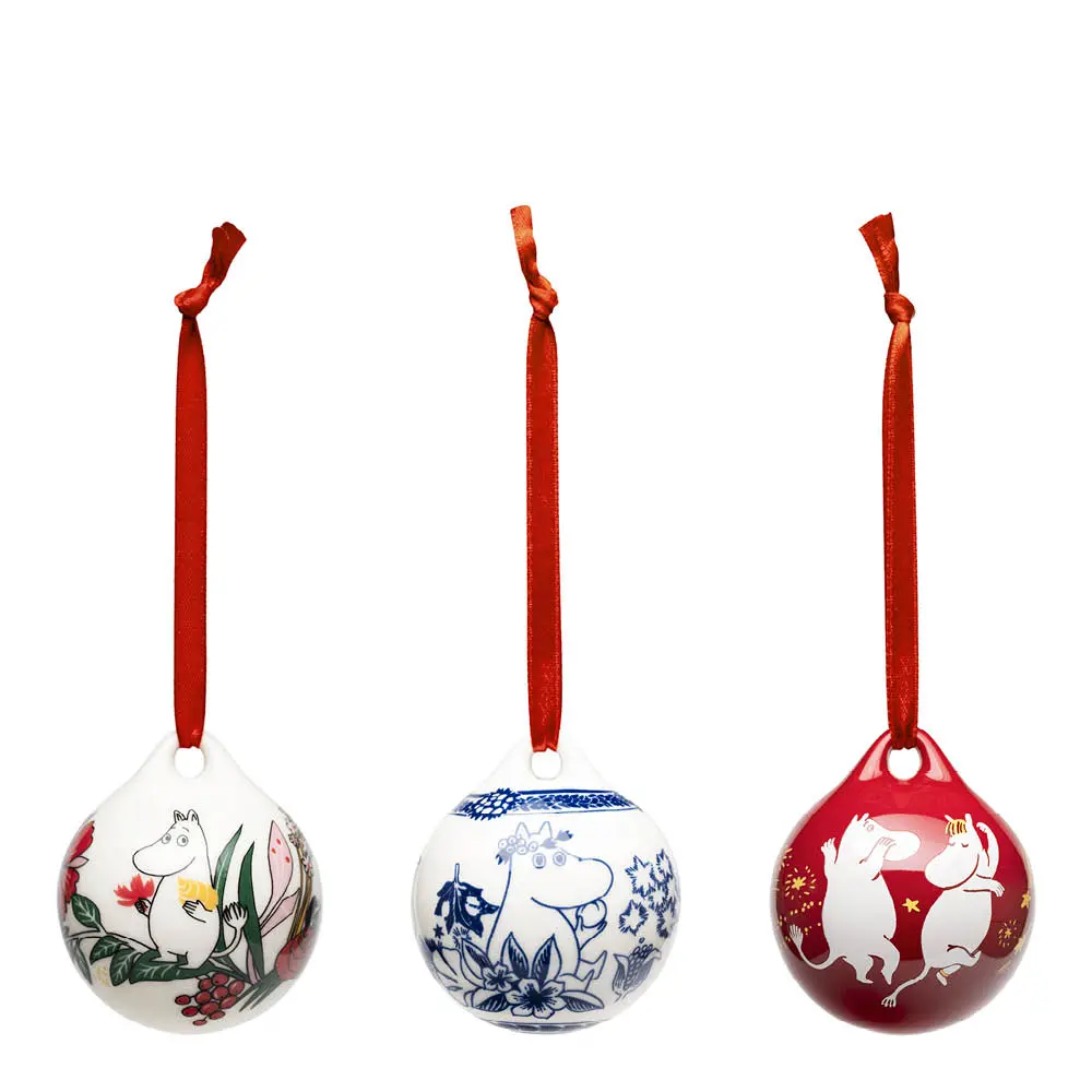 Muumi Joulupallo mini 5 cm 3 kpl