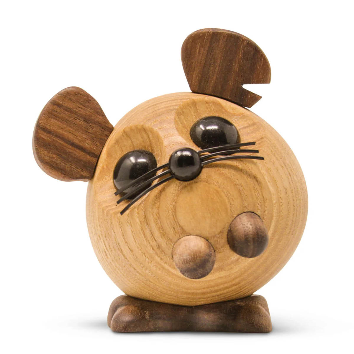 FableWood Puufiguuri Hiiri Ingolf 9 cm Saarni/Pähkinä