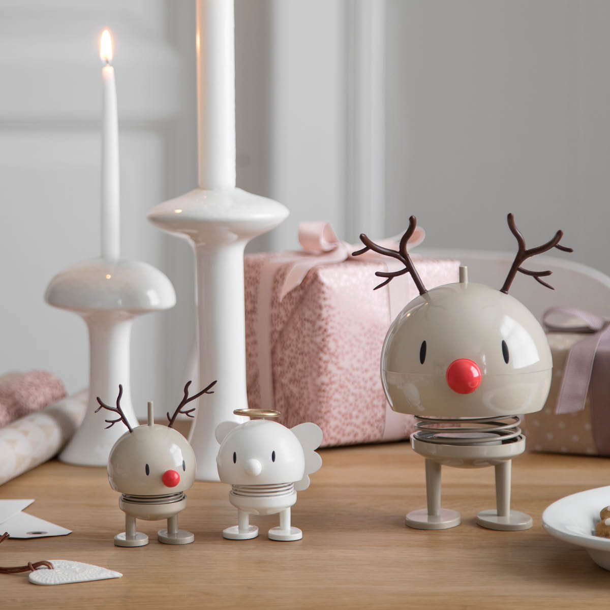 Hoptimisten Bumble angel liten hvit