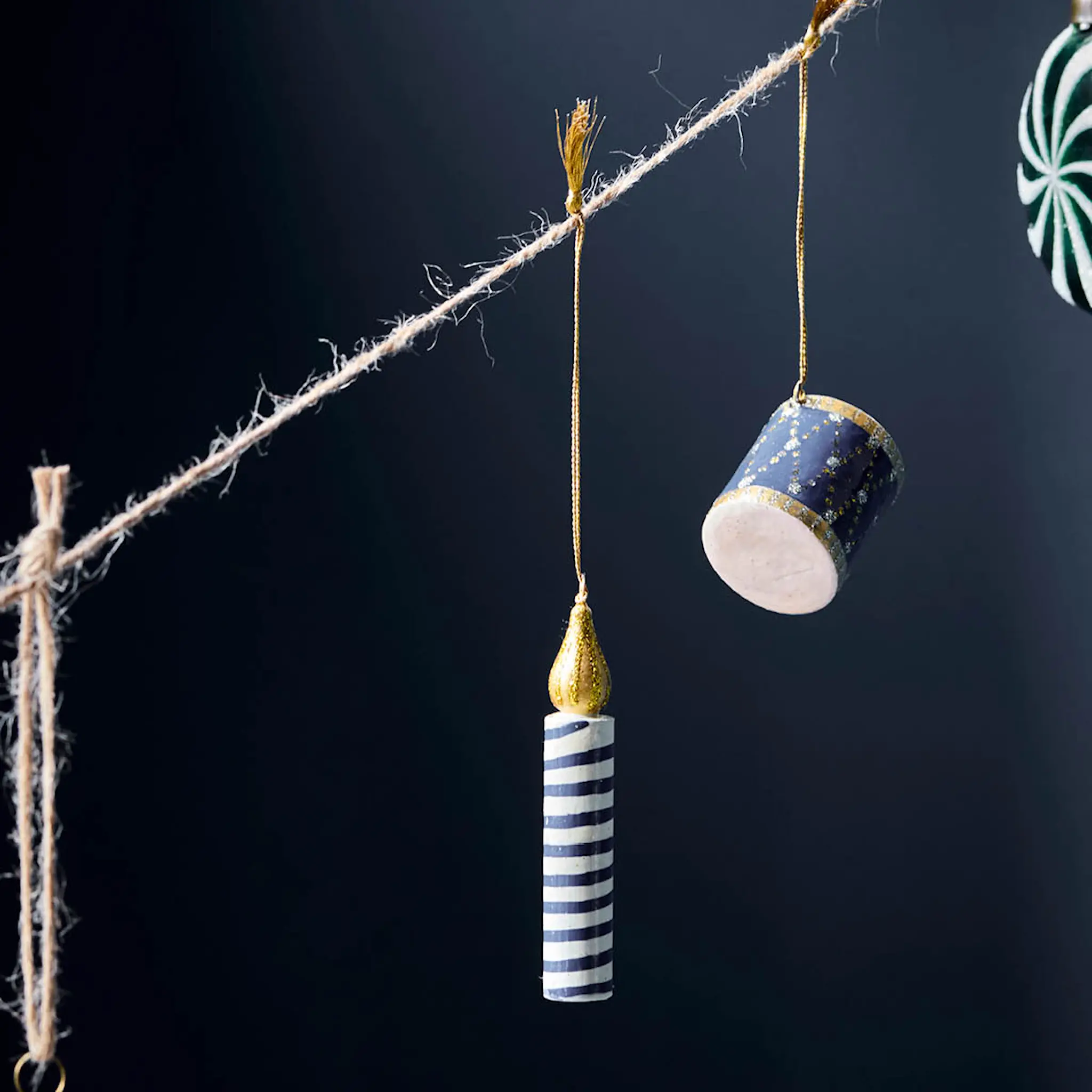 House Doctor Candle Joulukoriste 3 kpl Vihreä