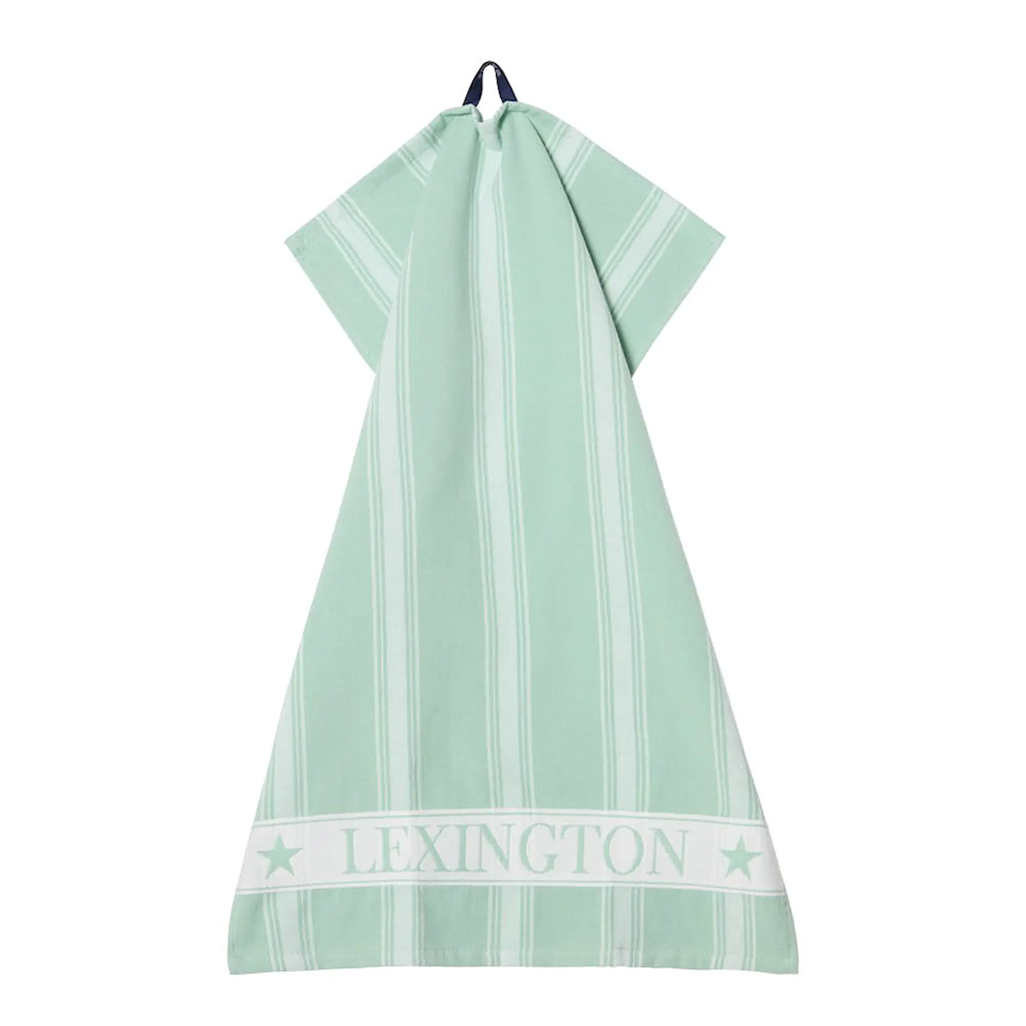 Lexington Kökshandduk bomullsfrotté 50x70 cm grön/vit