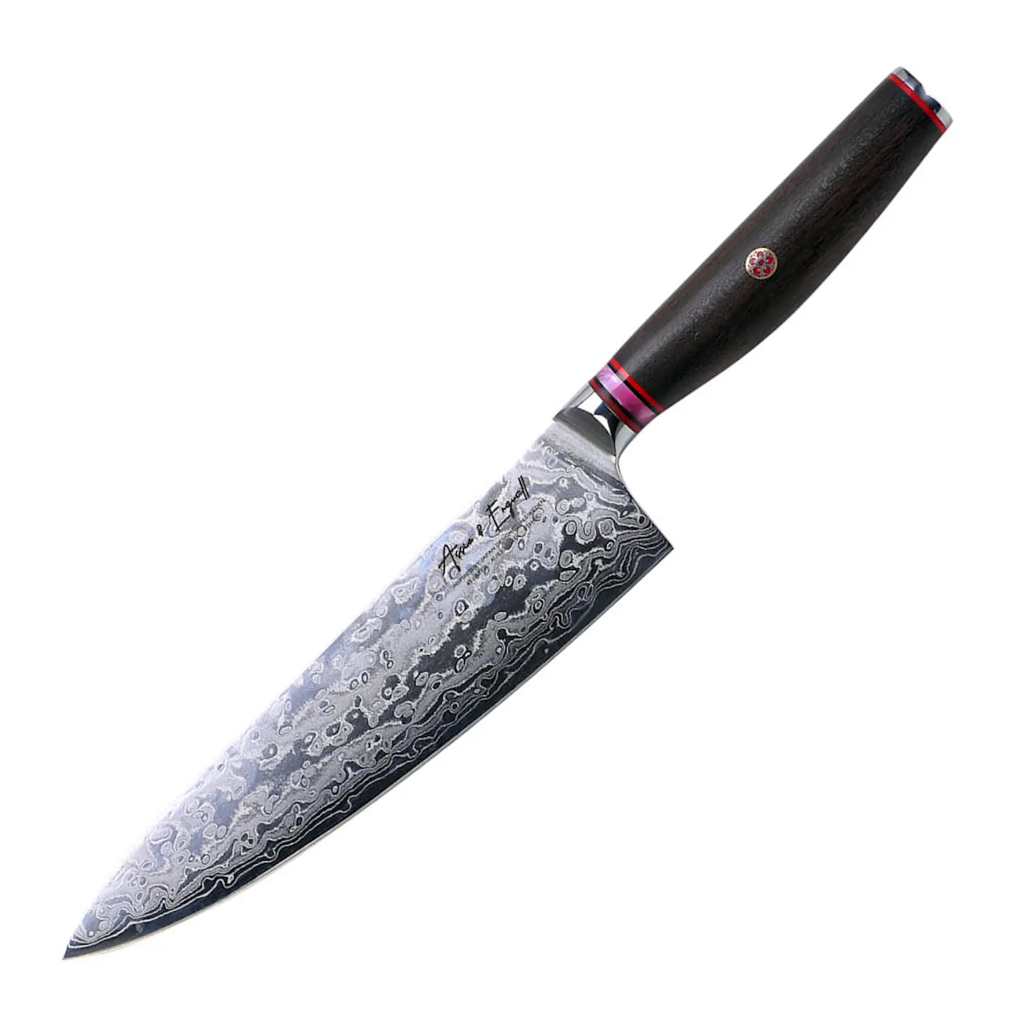 Assio & Engvall Skarp kockkniv 20 cm stål/trä