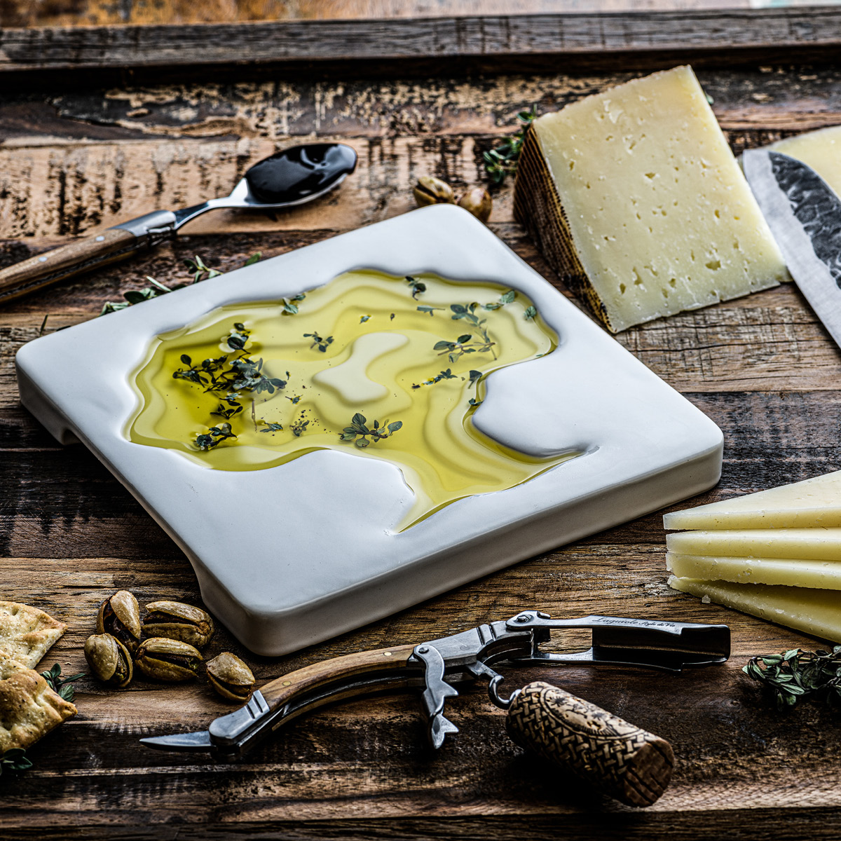 Style De Vie Style De Vie Kulho öljylle 18 cm Valkoinen