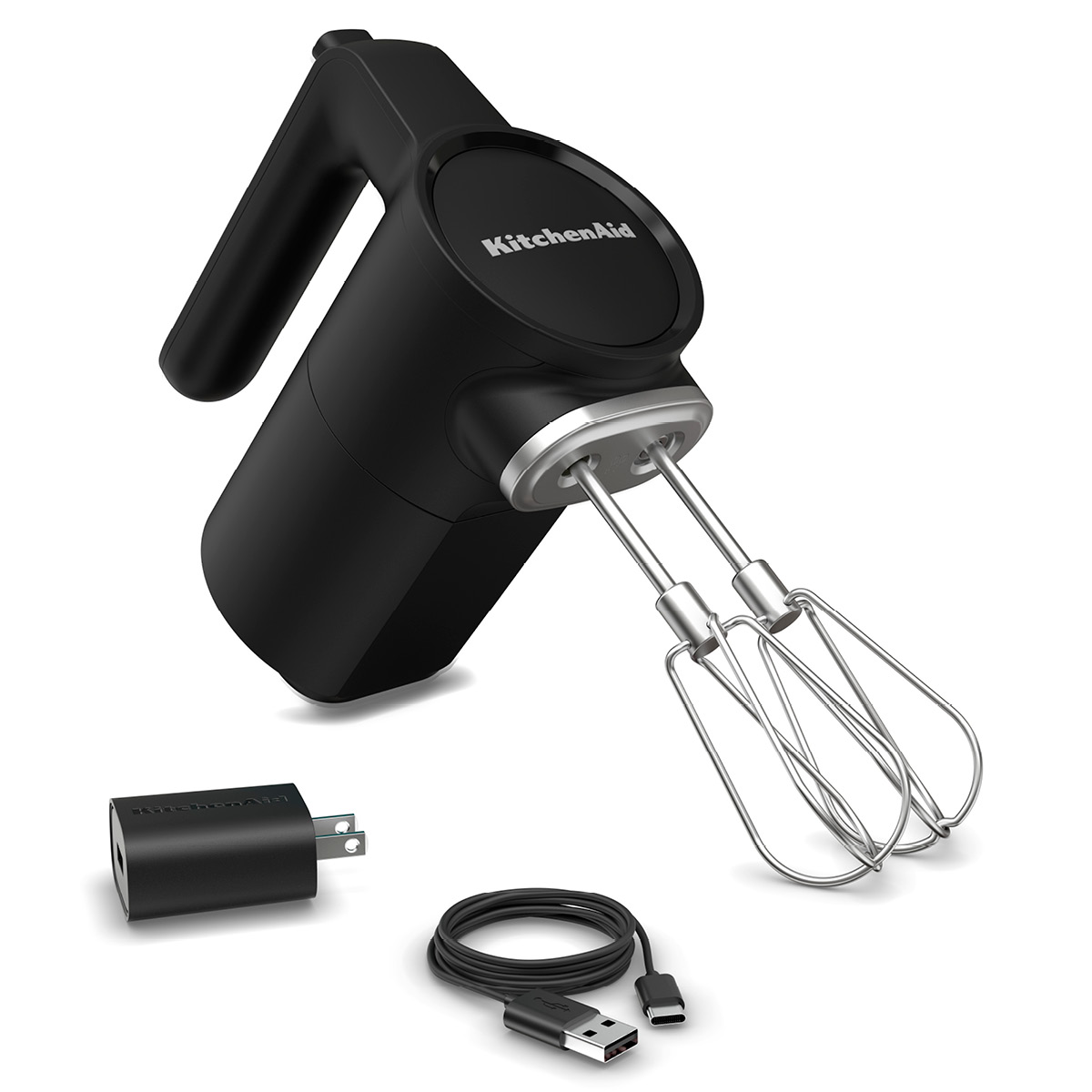 KitchenAid Go Cordless håndmikser 5KHMR700bM u/ batteri matt svart
