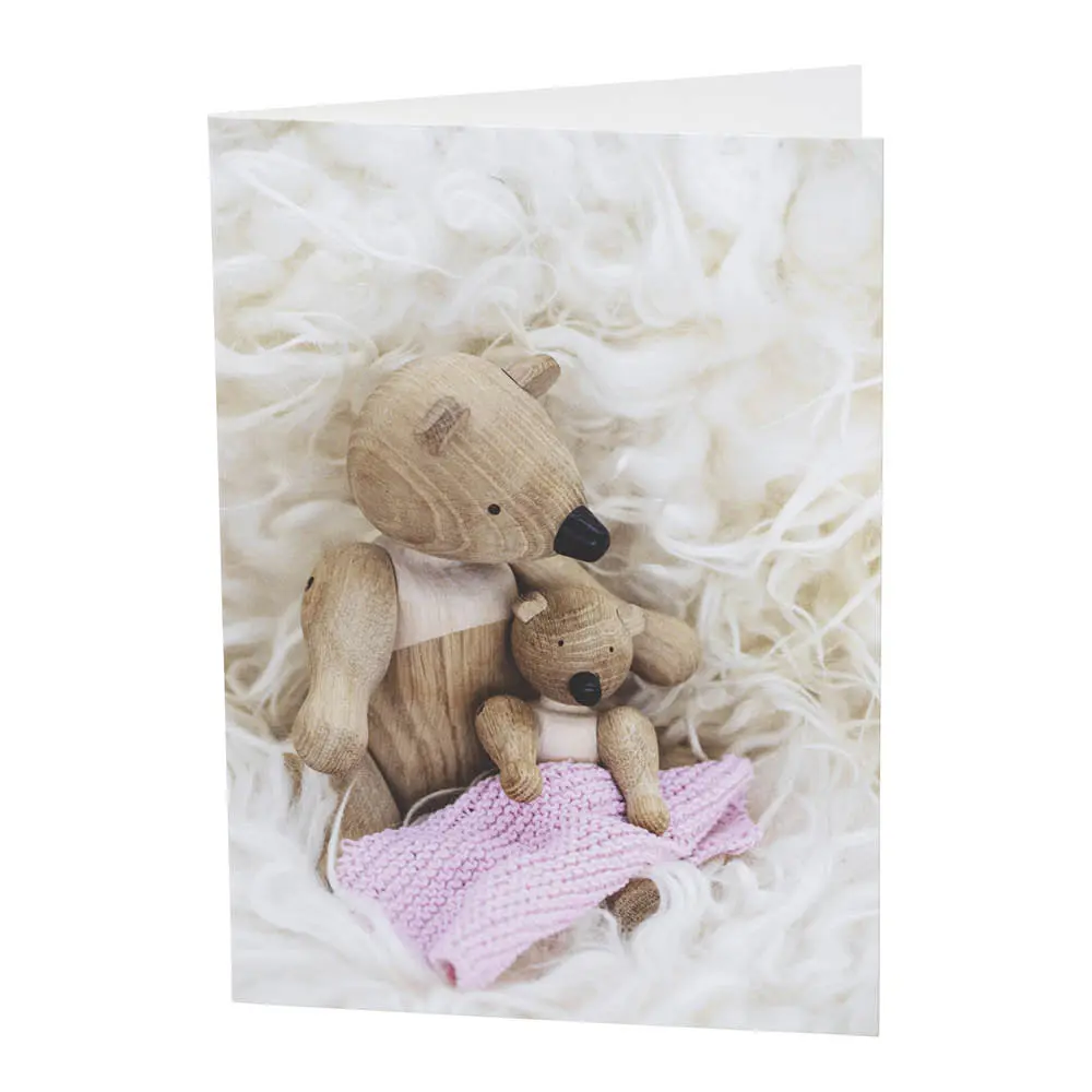 Kortti Ristiäiset A6 Vaaleanpunainen