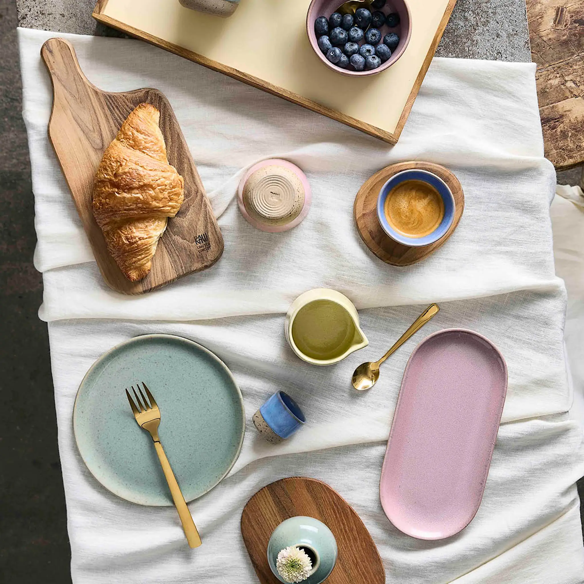 Aida RAW Colour tallrik 20 cm Greenish