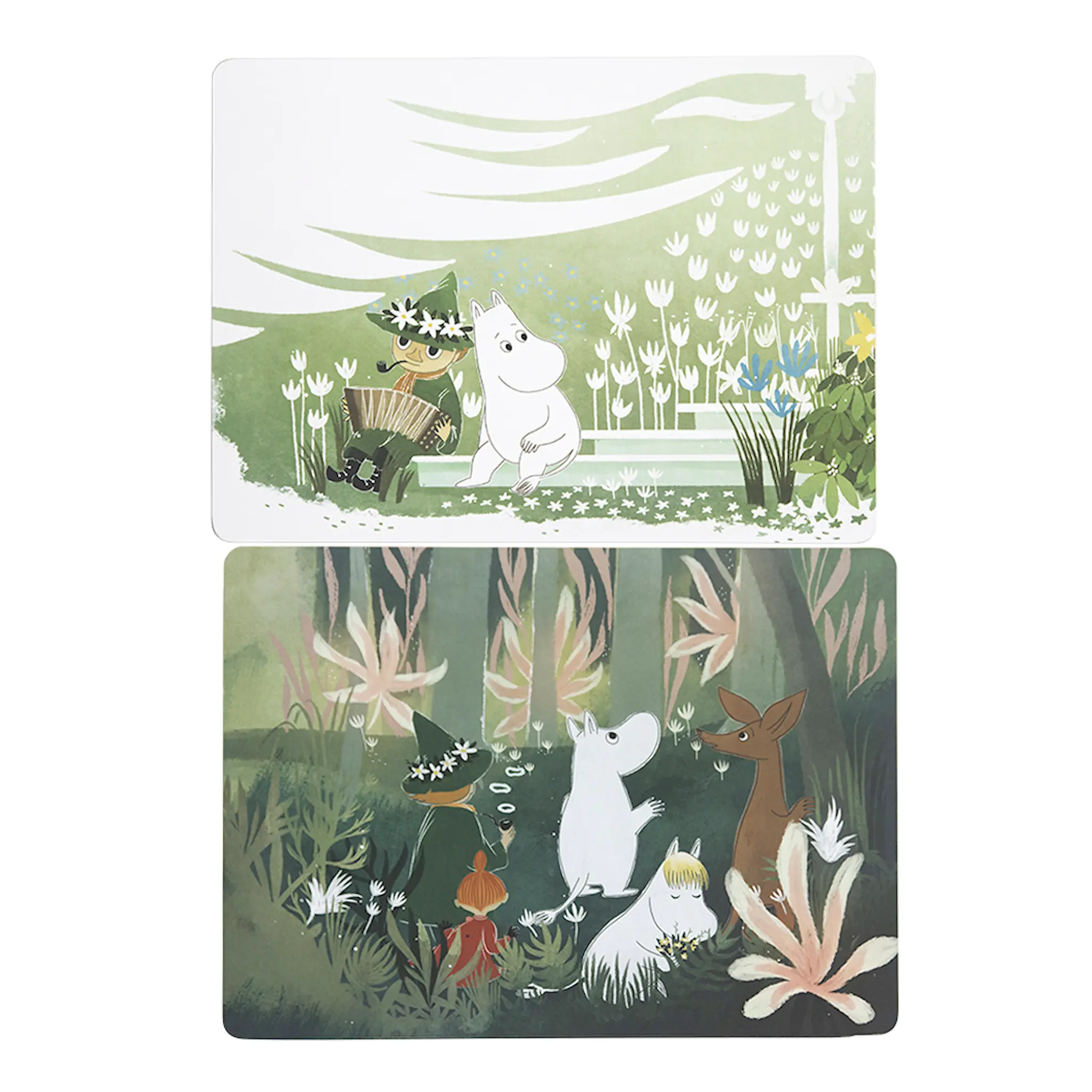 Pluto Muumi Pöytätabletti 28,5x38,8 cm 2 kpl Vihreä
