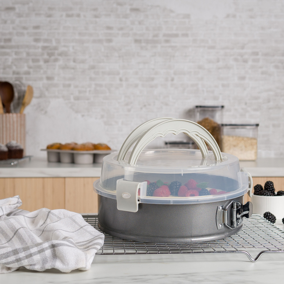 Modern House bAYk springform med lokk 26 cm grå