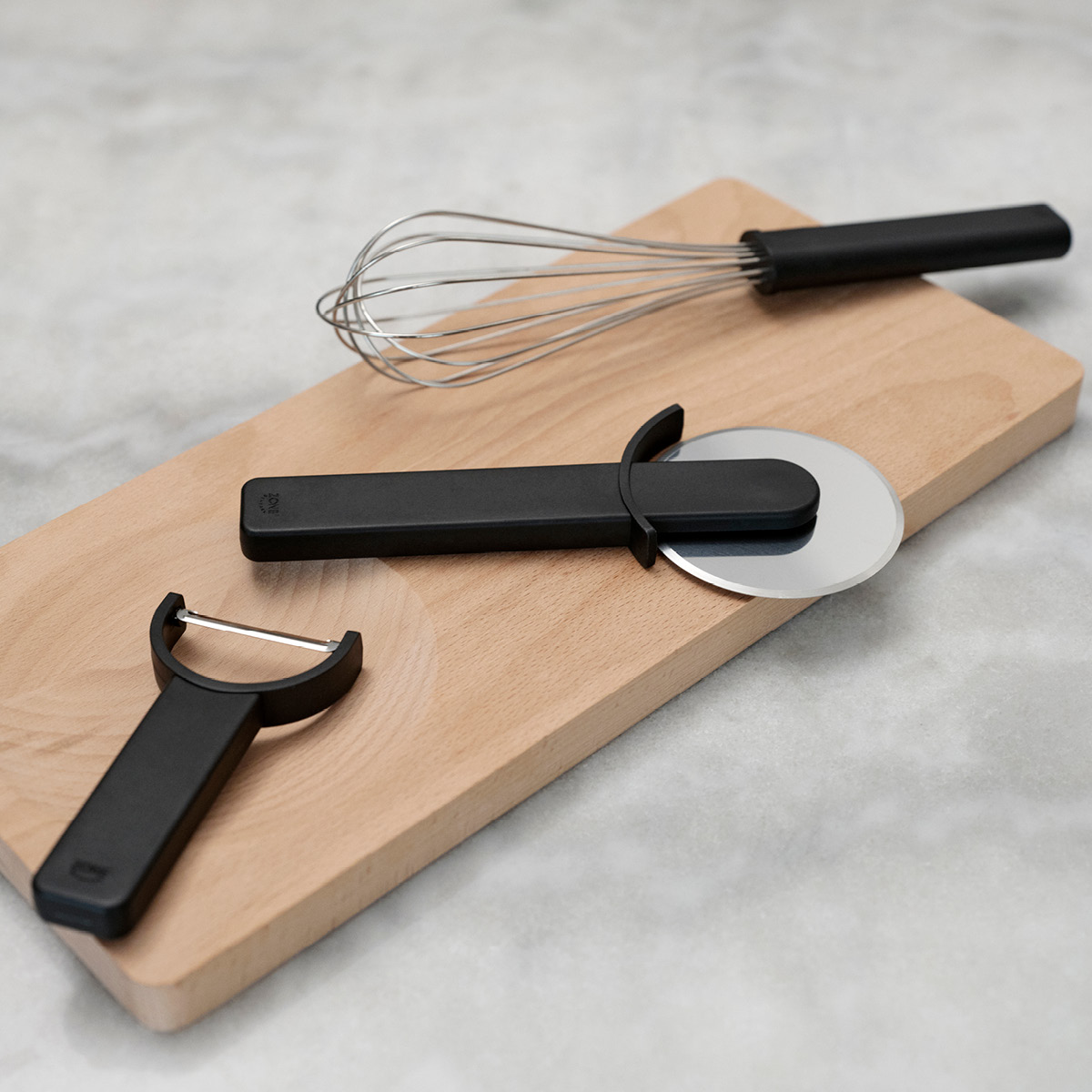 Zone Singles köksredskapsset 3 delar svart