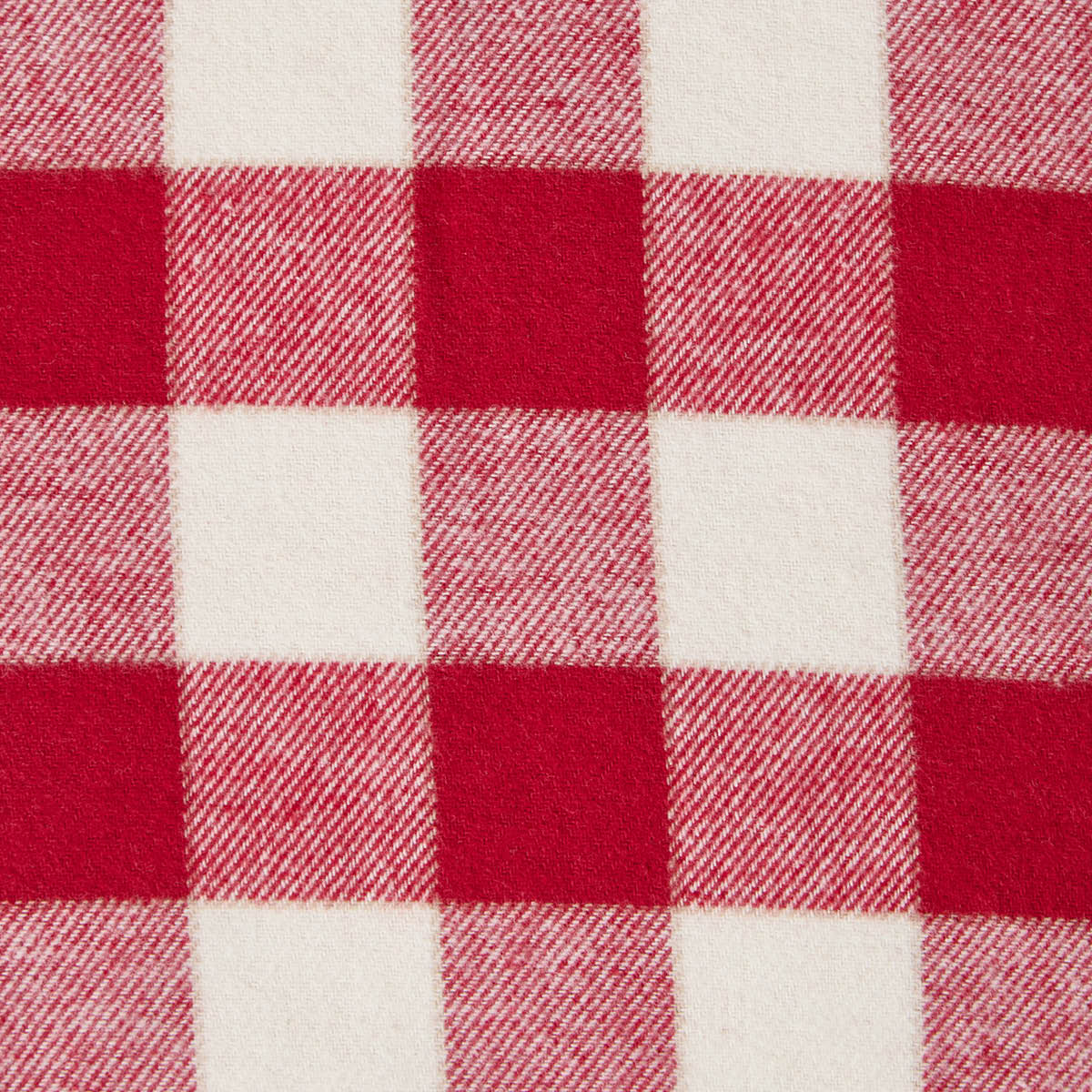 Lexington Örngott flanell 50x60 cm rutig röd/ljusbeige
