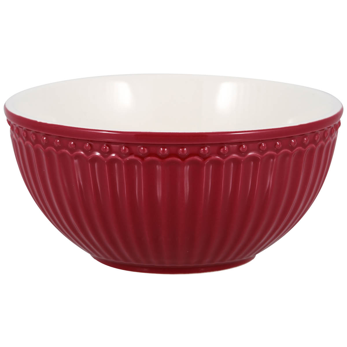 GreenGate Everyday Alice skål 45 cl dark red