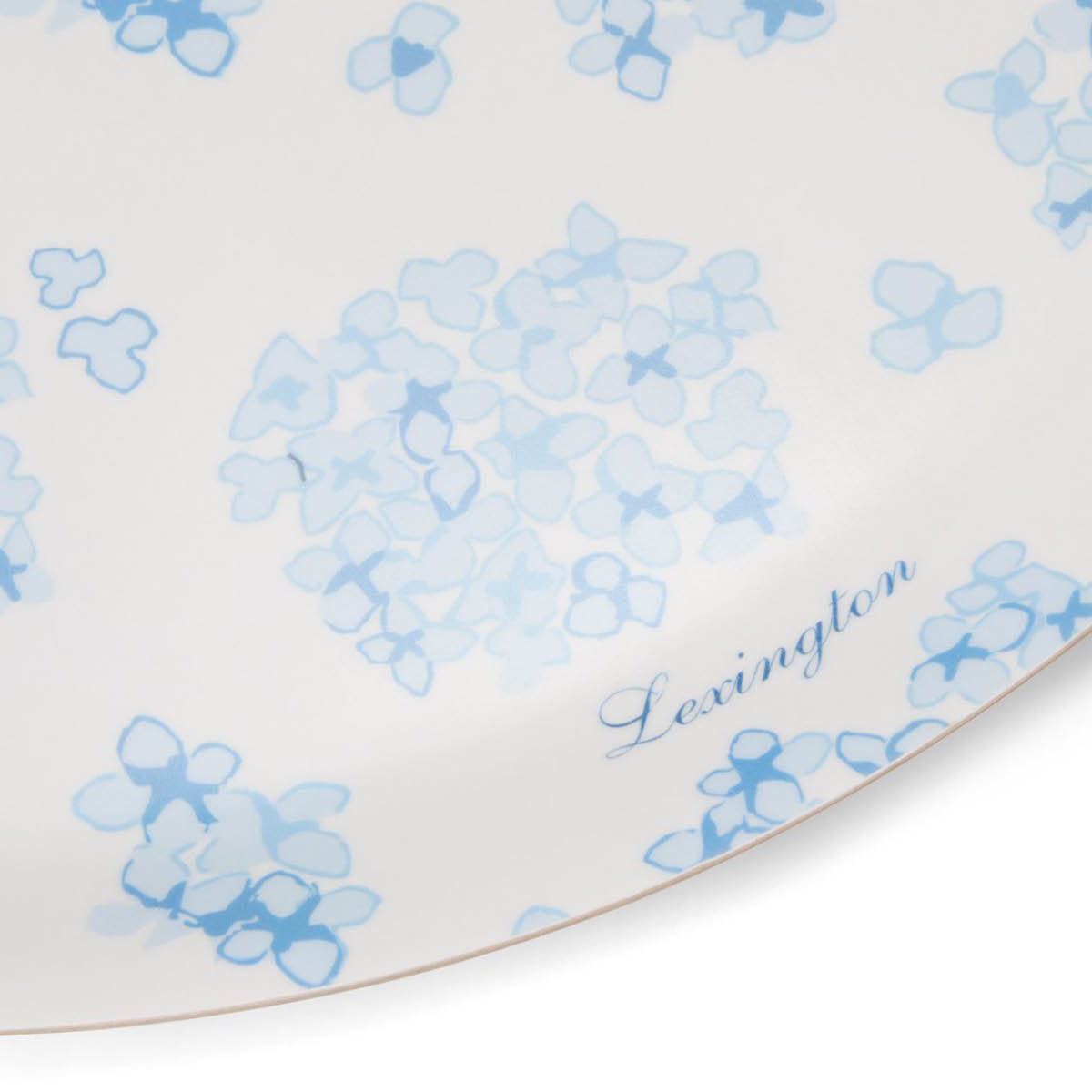 Lexington Rund bricka 38 cm vit/blå blommönster