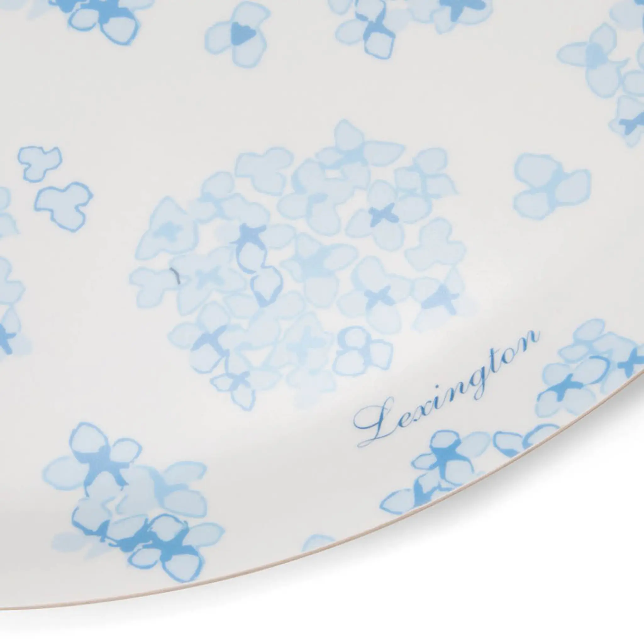 Lexington Rund bricka 38 cm vit/blå blommönster