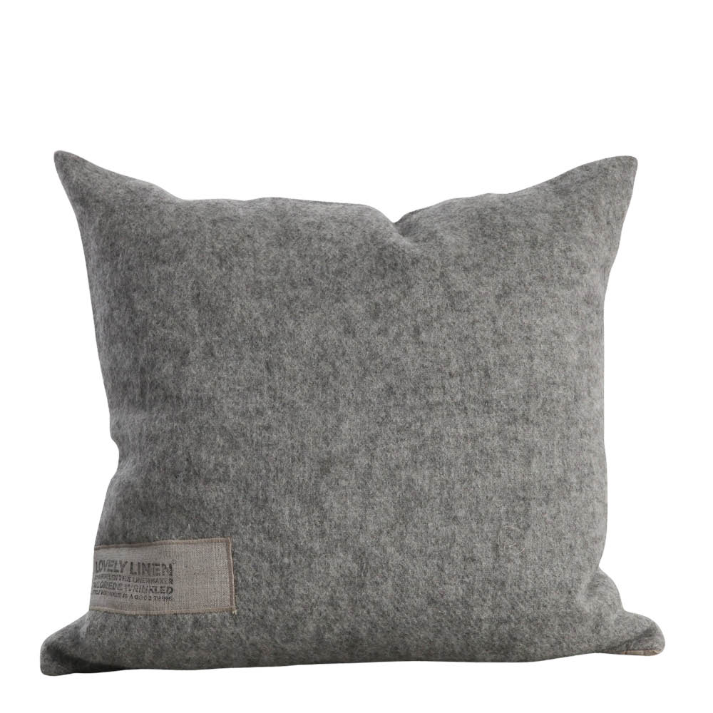 Lovley Linen Double putetrekk ull 50x50 cm Natural Beige
