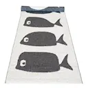Whale hallmatta 250x70 cm svart/vit