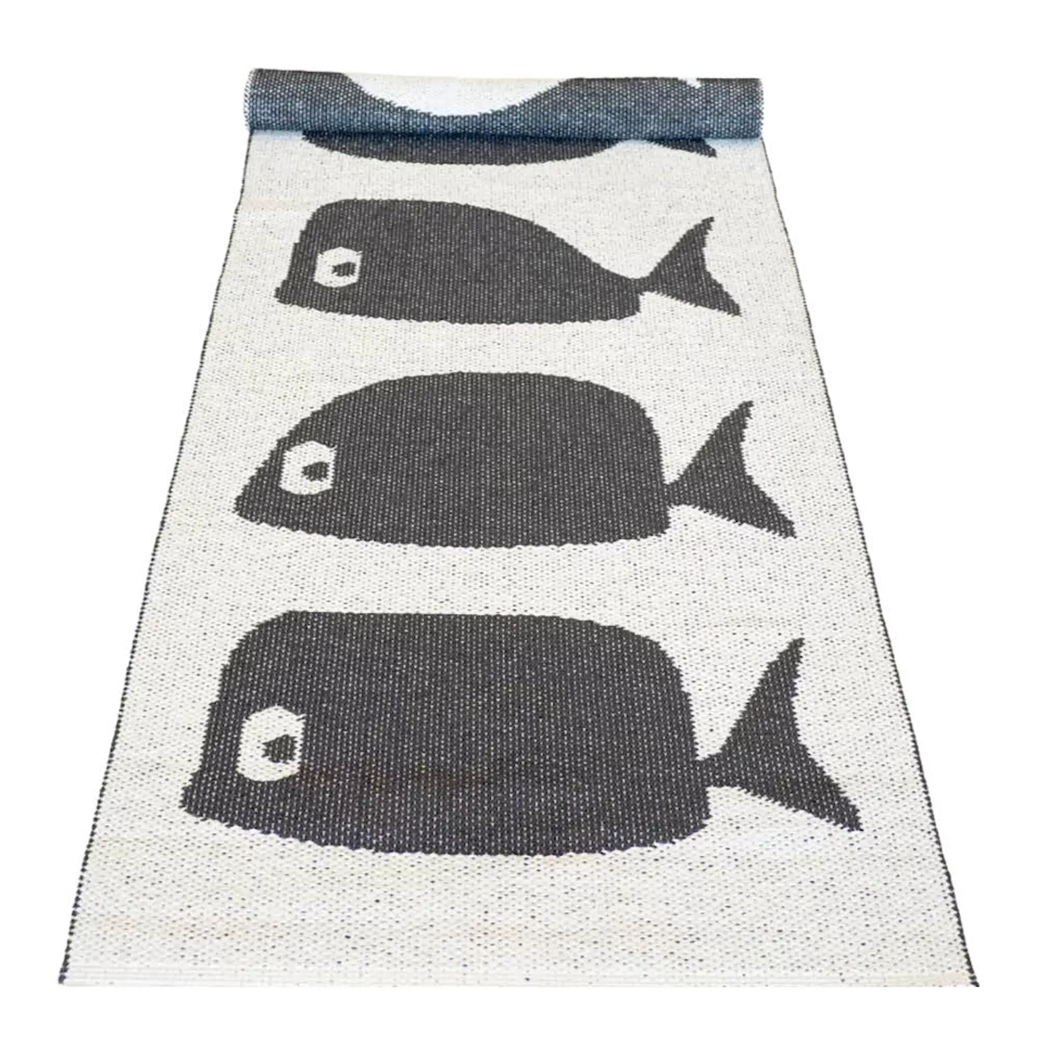 Rotor Design Whale hallmatta 250x70 cm svart/vit