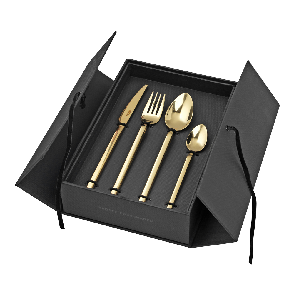 Broste Copenhagen Tvis Bestickset 16 delar rostfri Rosefärg