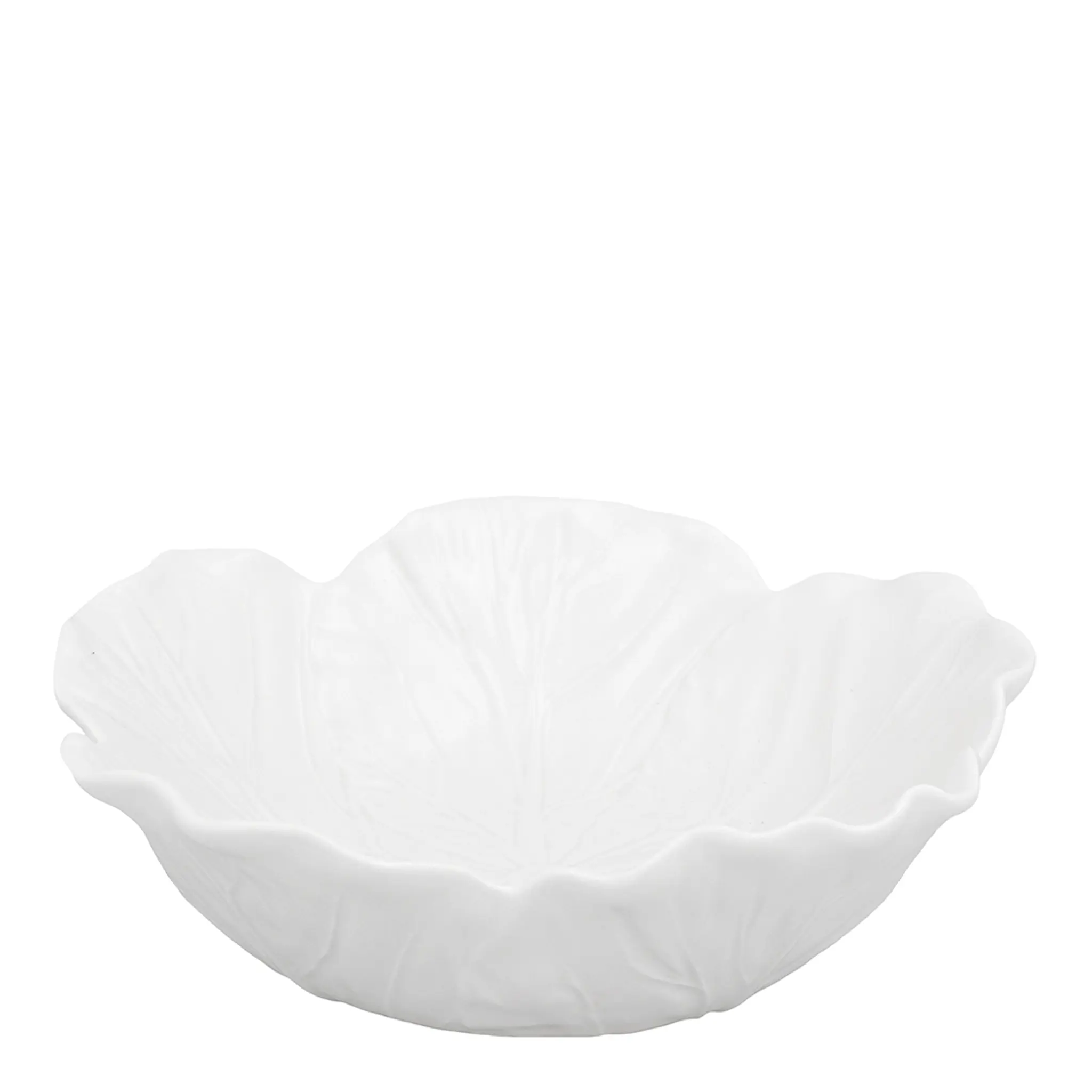 Bordallo Pinheiro Cabbage Skål Kålblad 22,5 cm Vit