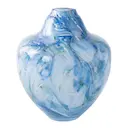 Unik Skulptur Konstglas 24 cm Blå