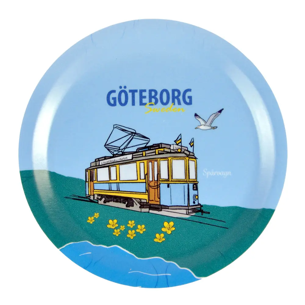 Lasinalunen 10 cm Göteborg raitiovaunu