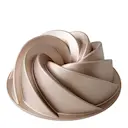 Sockerkaksform swirl 24x9 cm roséguld