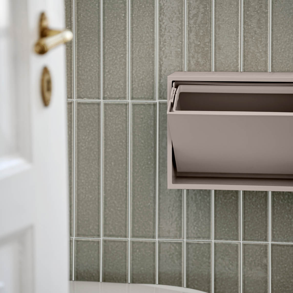 ReCollector Mini sorteringsbox 30x10x15 cm Silver Cloud Grey