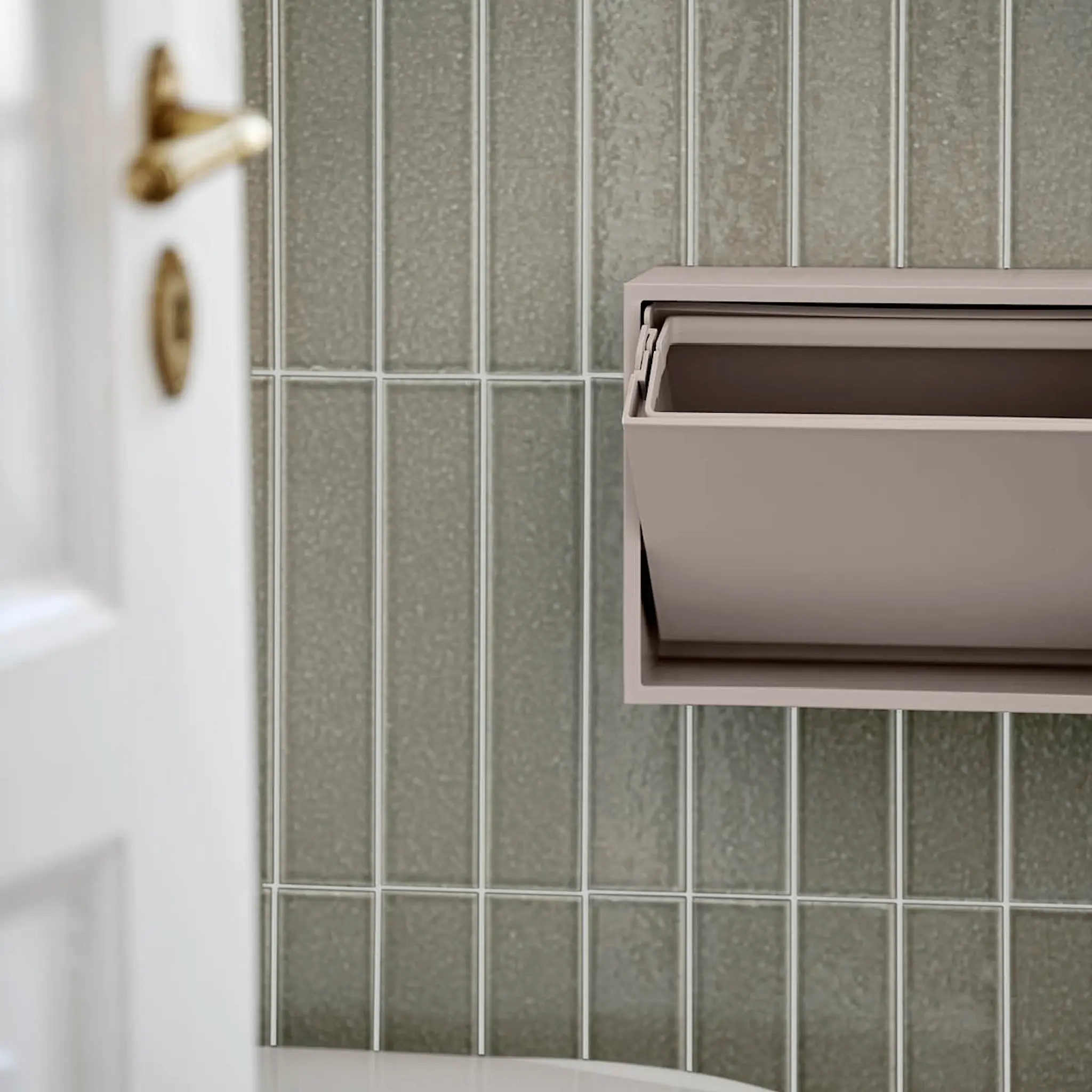 ReCollector Mini sorteringsbox 30x10x15 cm Silver Cloud Grey