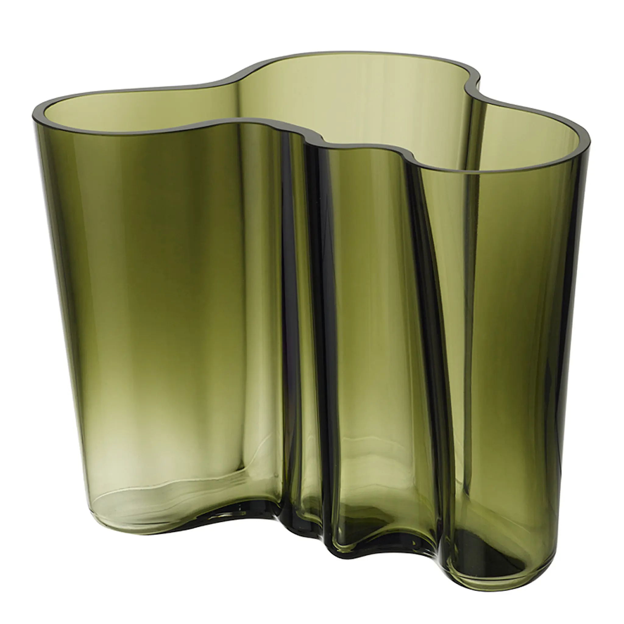 iittala Alvar Aalto Collection Vas 16 cm Mossgrön