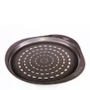 Asimetria Pizzaform Kolstål rund perforerad 32 cm