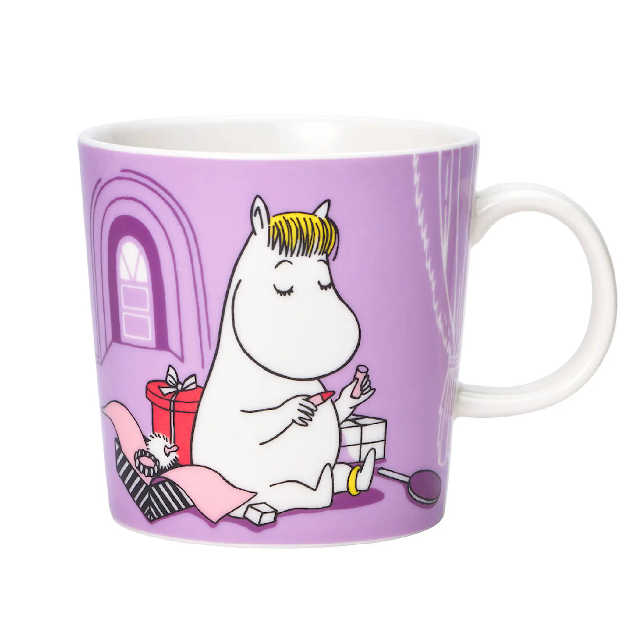 Moomin Arabia Mummikopp 30 cl Snorkfrøken og Mummitrollet 2 stk 80 år