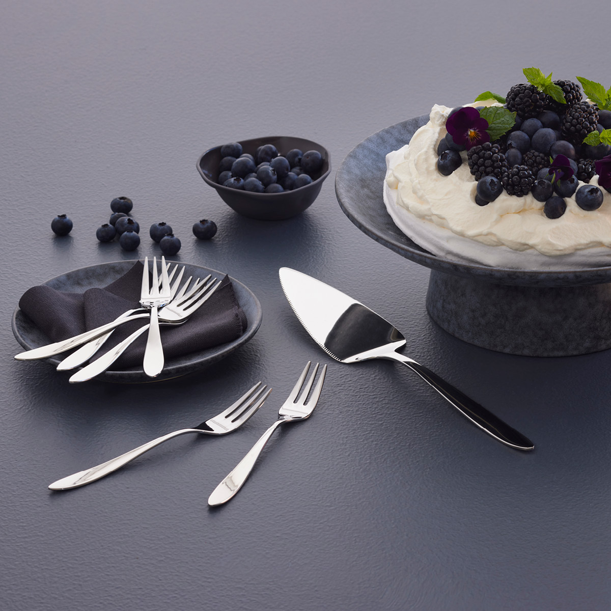 Hardanger bestikk Fjord Tårtgaffel 15,3 cm