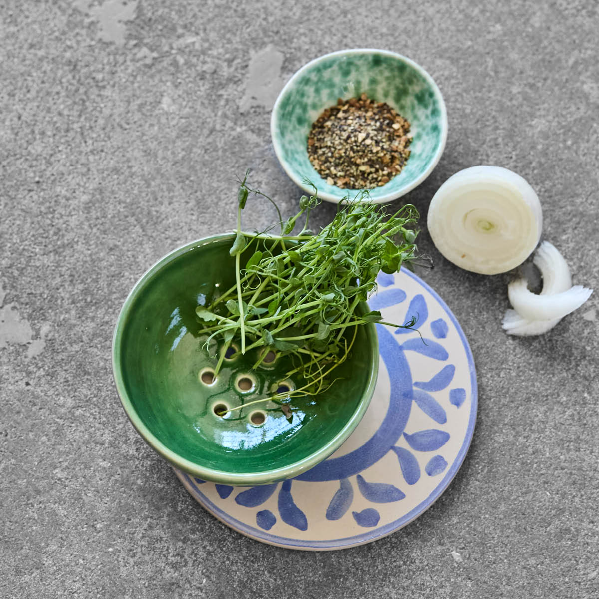 House Doctor Diva sil i keramikk 12x4,5 cm grønn