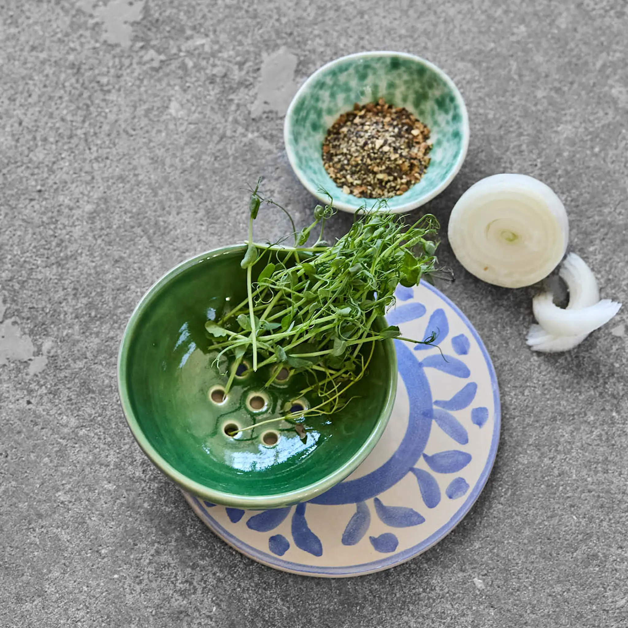 House Doctor Diva sil i keramikk 12x4,5 cm grønn hover