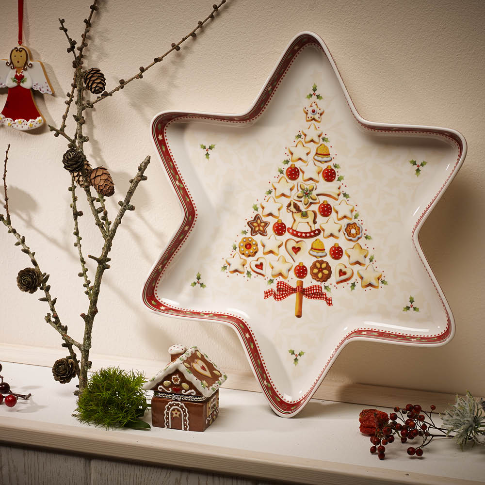 Villeroy & Boch Winter Bakery Delight stjernbolle stor 37,5x33 cm