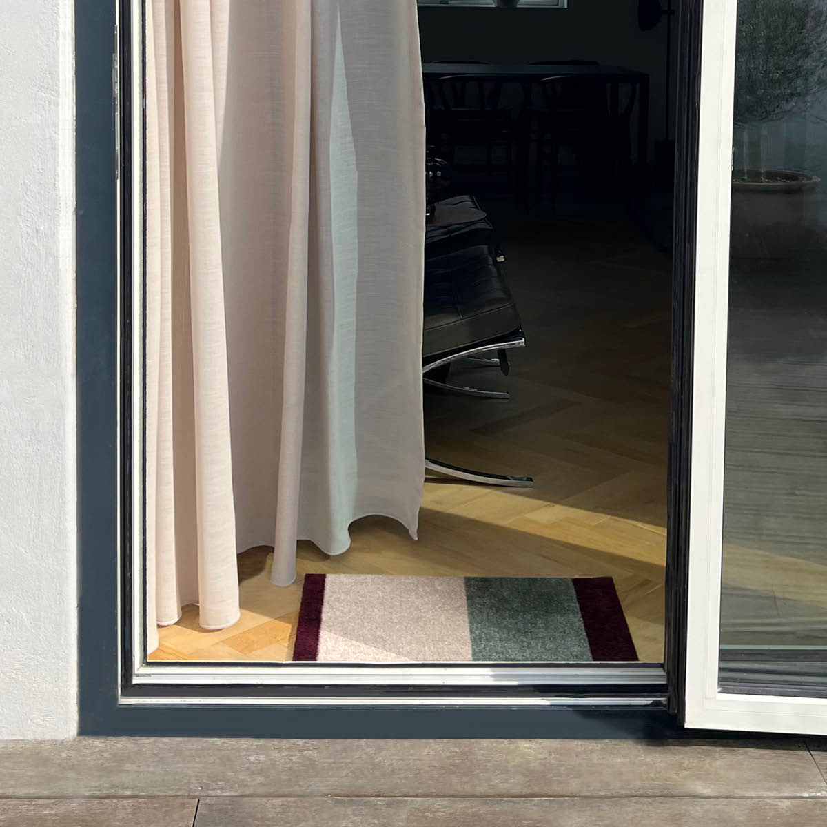 Tica Copenhagen Stripes Horizontally Matto 40x60 cm Bordeaux/Green/Ivory