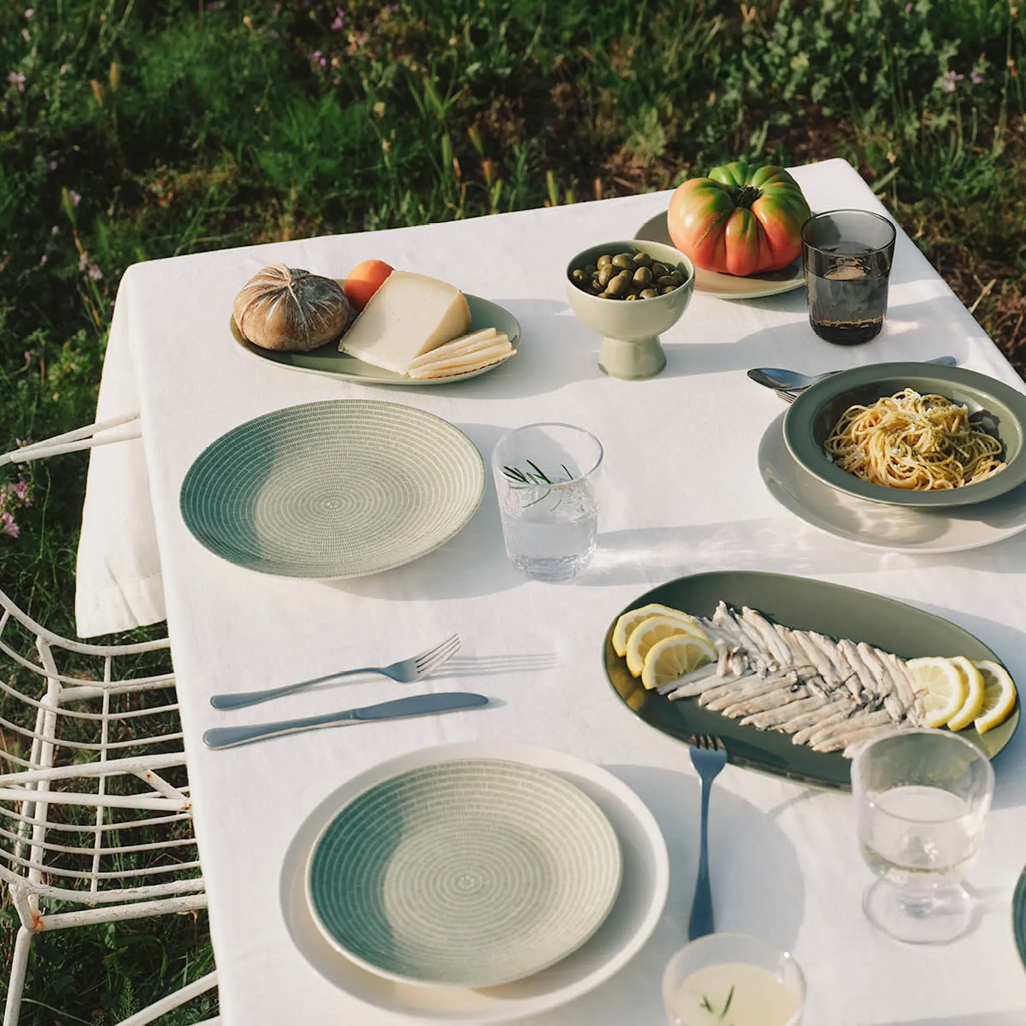 Arabia 24h tallrik 20 cm Avec grön