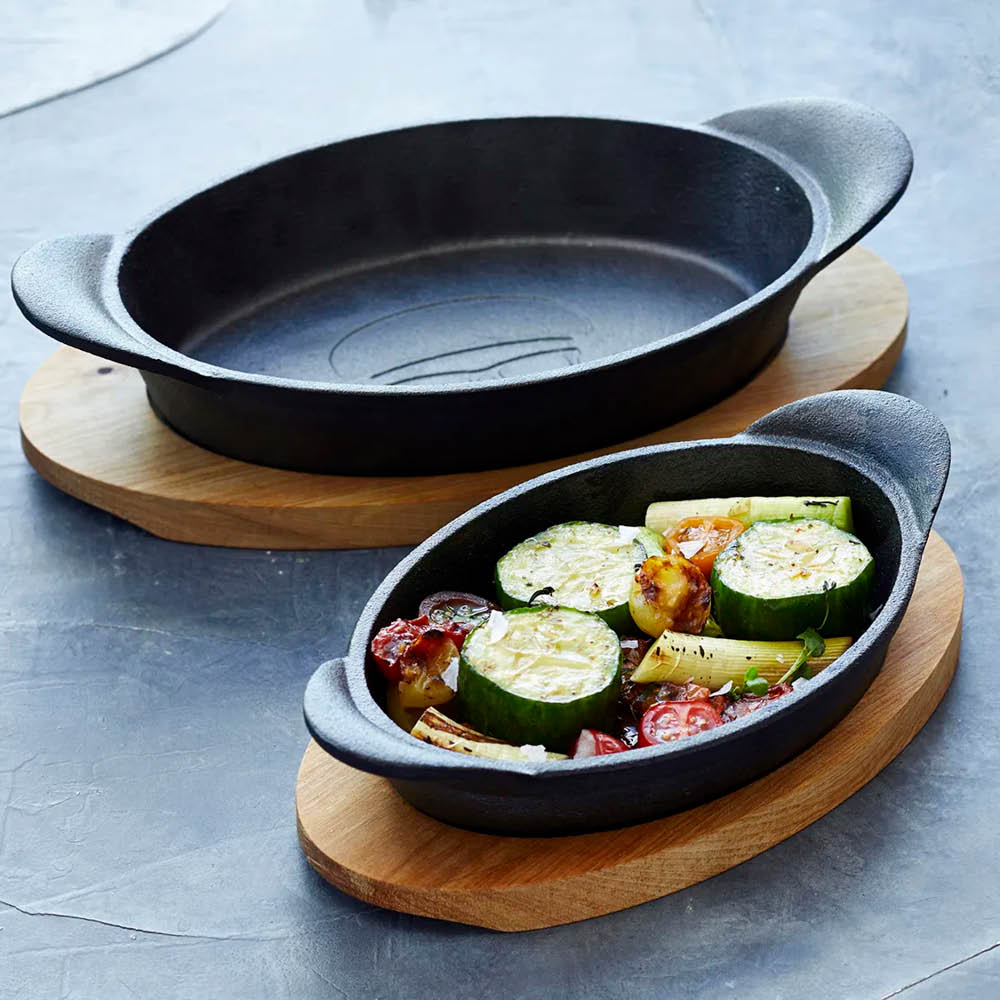 Holm Tallrik Gjutjärn Svart