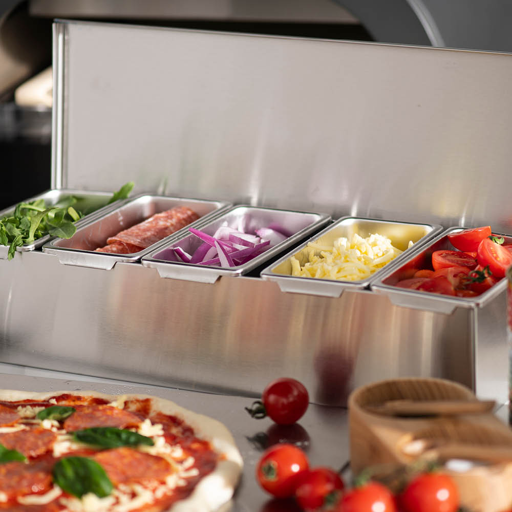 Modern House Pizza Angels toppinglåda 2 L borstat stål