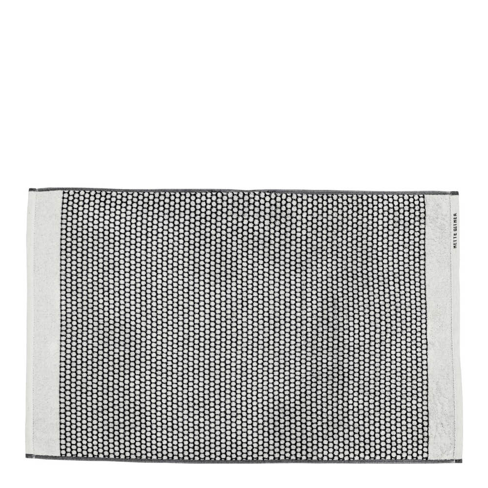 Mette Ditmer Grid Kylpyhuoneen matto 80x50 cm Musta