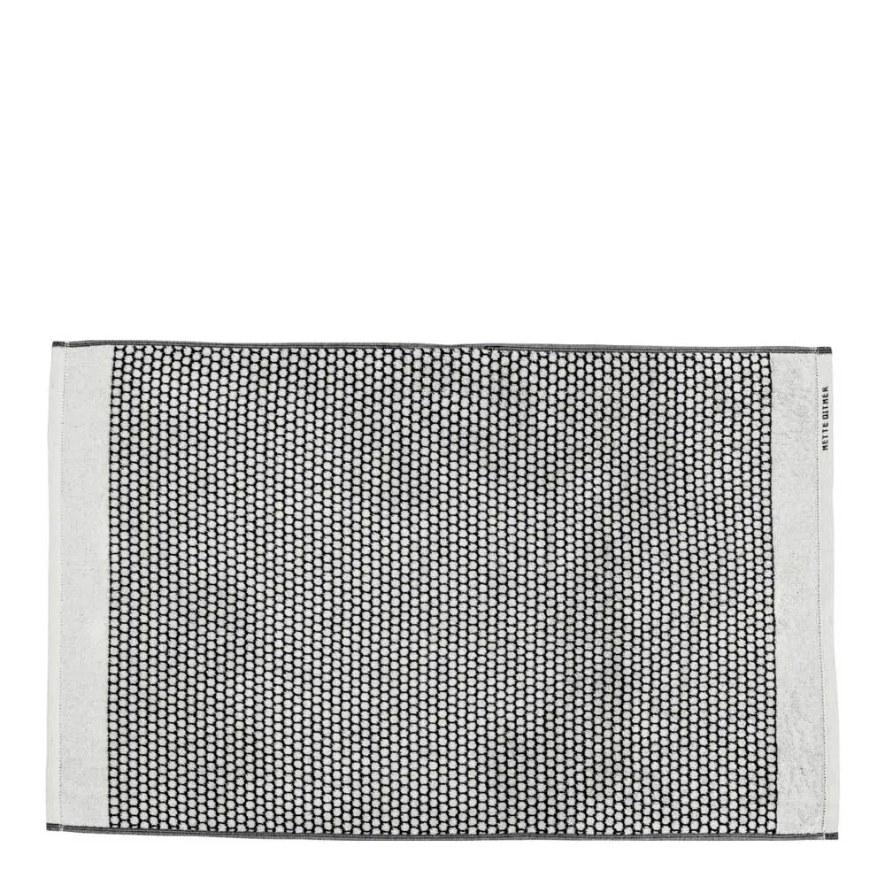 Grid Kylpyhuoneen matto 80x50 cm Musta
