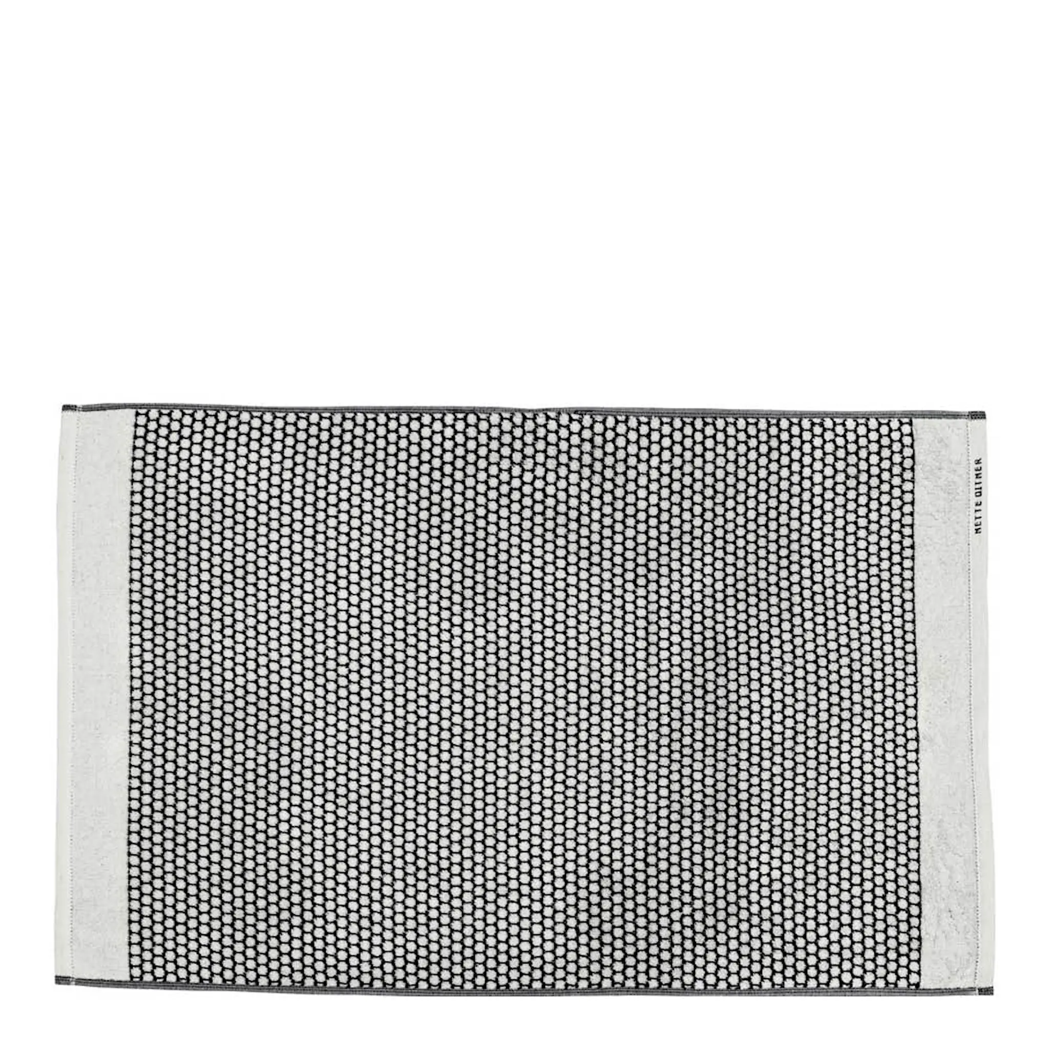 Mette Ditmer Grid Kylpyhuoneen matto 80x50 cm Musta